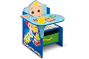Delta Children CoComelon Dinosaur Desk Chair with Storage Bin
