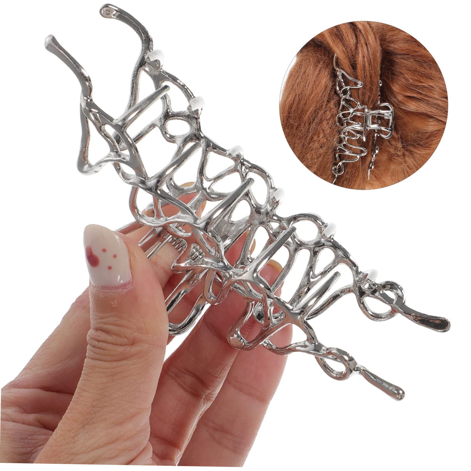 FRCOLOR 8pezzi Fermagli Per Clip Antiscivolo Per Donne Accessori Eleganti Per Acconciature Fermagli Per