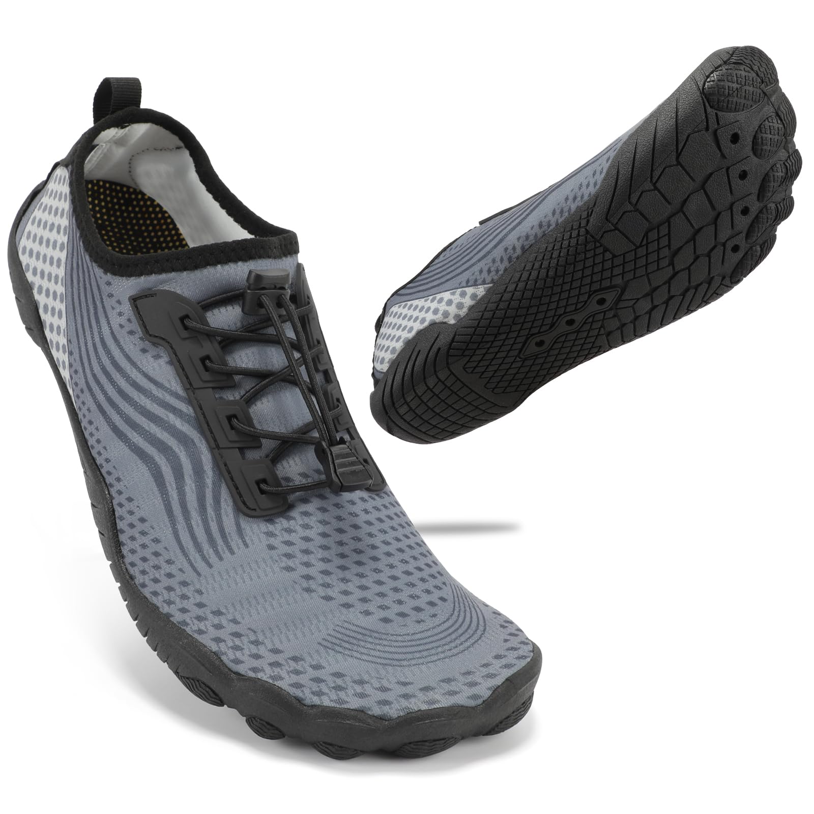 ZHR Badeschuhe Herren Damen rutschfest Barfußschuhe Leicht Schnell Trocknend Wasserschuhe Schwimmschuhe Strandschuhe Unisex EU 35-47