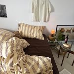 Ensemble de housse de couette à rayures rétro mixinni reine - 100 % coton naturel, ensemble de literie imprimé à rayures rouges vintage en 3 pièces, couverture confortable douce et respirante avec fermeture éclair et attaches d'angle, taille reine