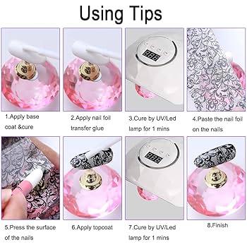 Amazon.com: Duufin 300 Sheets Nail Foils Nail Art Transfer