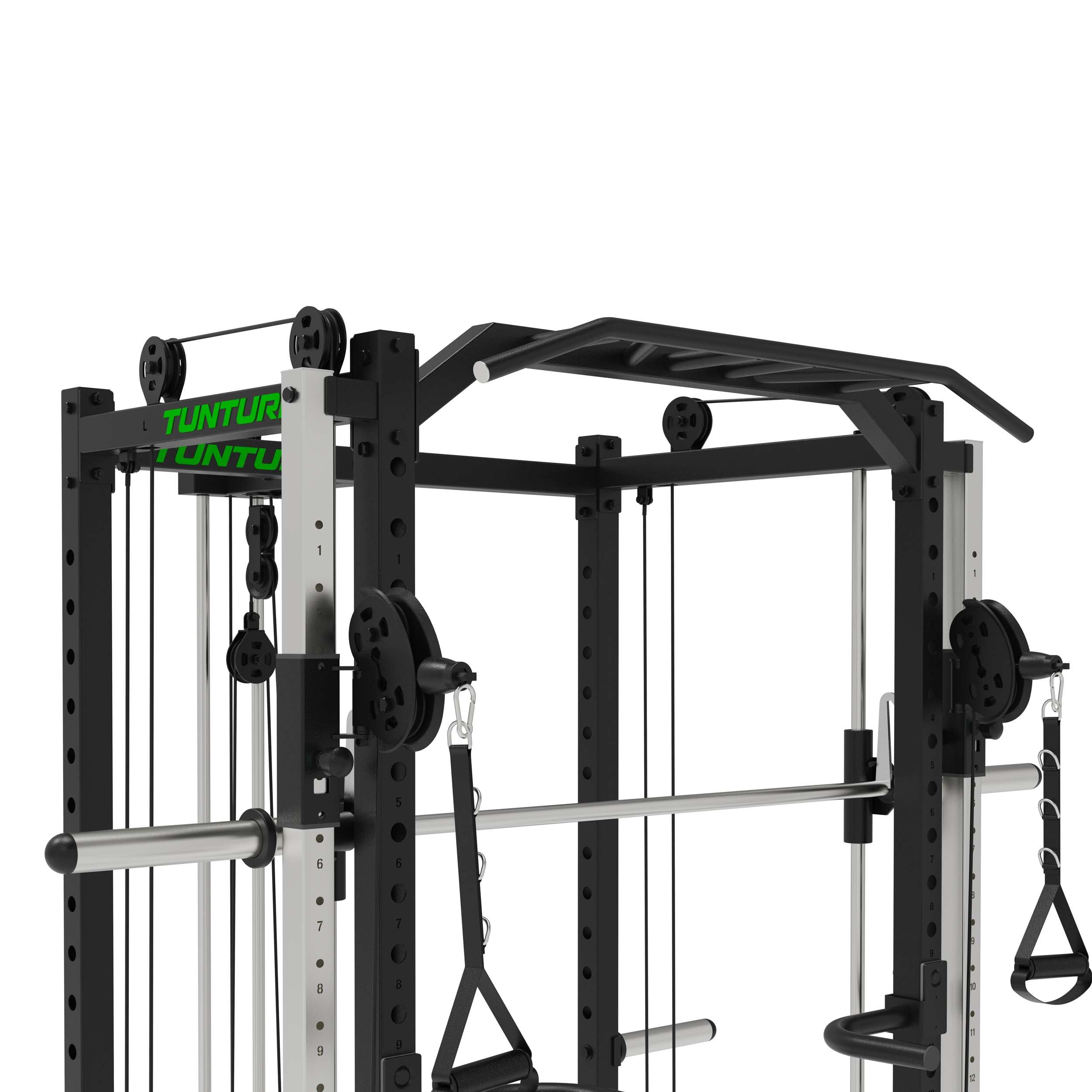 Tunturi SM90 Kraftstation - Fitness-Homegym - Fitnessgerät - Kompakt für den Heimgebrauch - Smith Machine - Full Smith - Kompakt - Inkl. kostenloser Fitness-App
