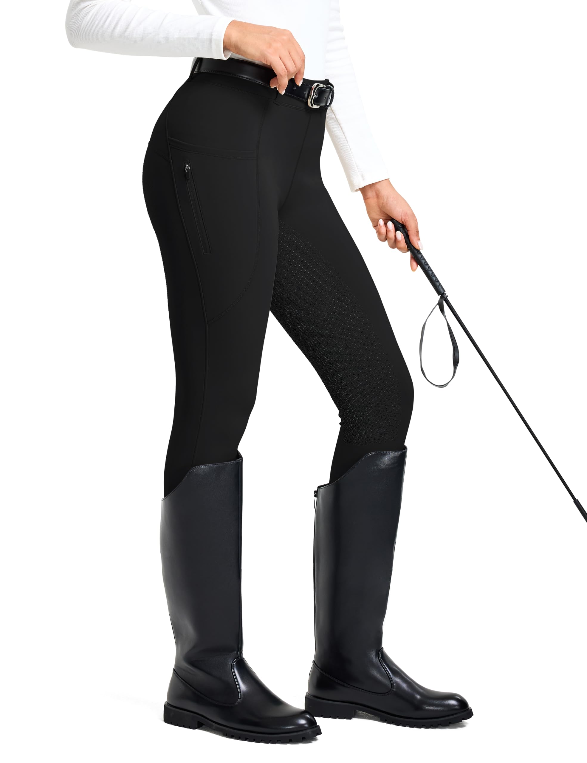 MoFiz Winterreithose Damen Thermo-gefüttert mit Silikon-Vollbesatz EU S-2XL