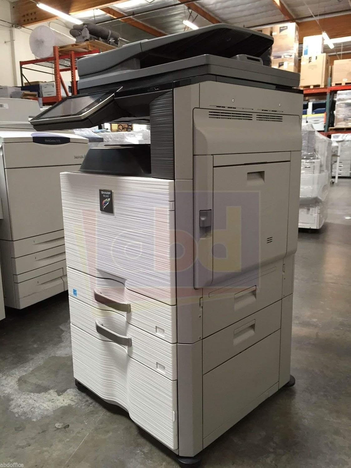 Sharp MX-2640N Tabloid-size Color Digital Copier - 26ppm, Copy, Print, Scan, Network, USB 2.0, 2 Trays and Cabinet (Renewed)