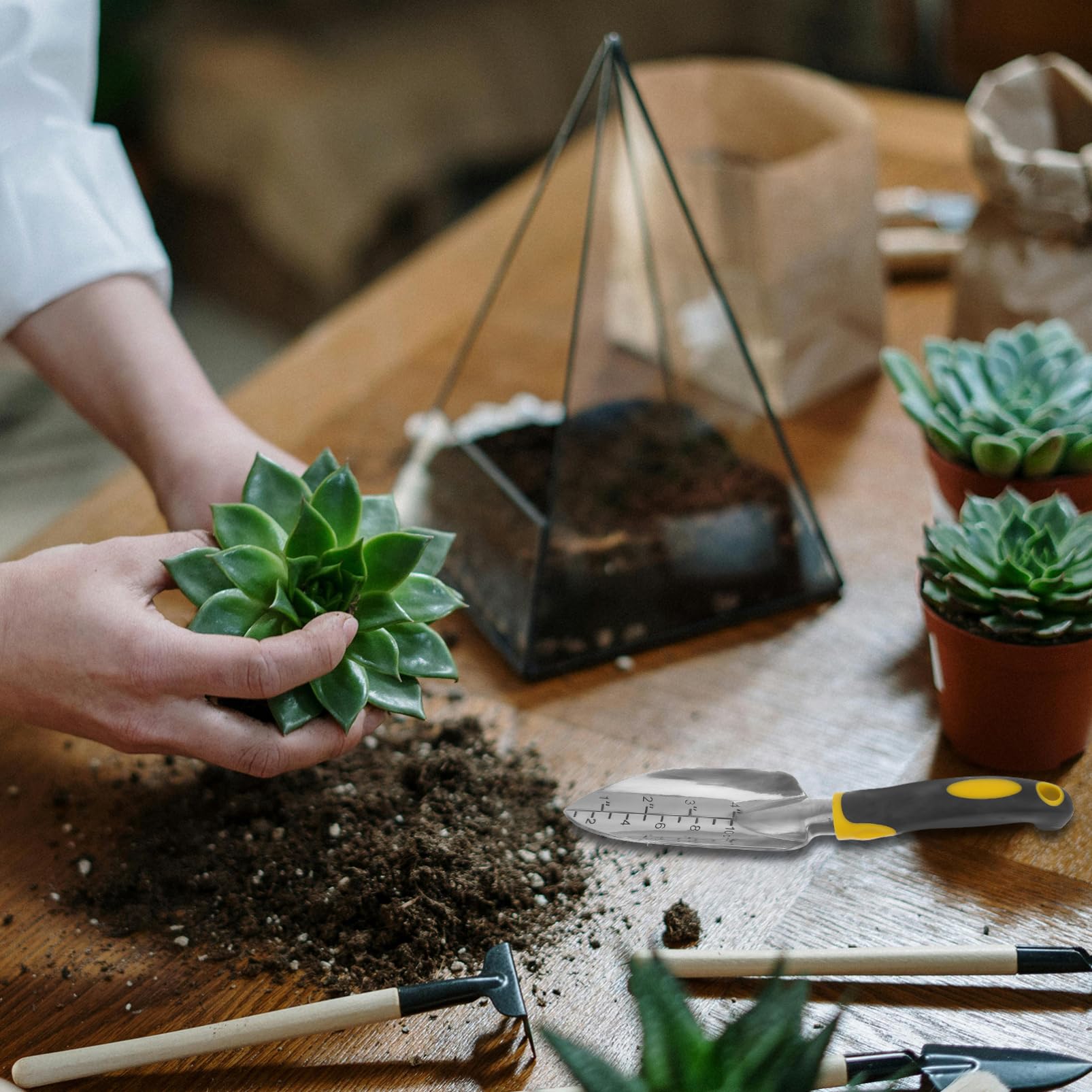 BESPORTBLE Garden Spade Soil Digging Shovel Gardening Soil Dig Tool Gardening Hand Tools Garden Hand Trowel Transplanting Shovel Transplanting Trowel Silicone