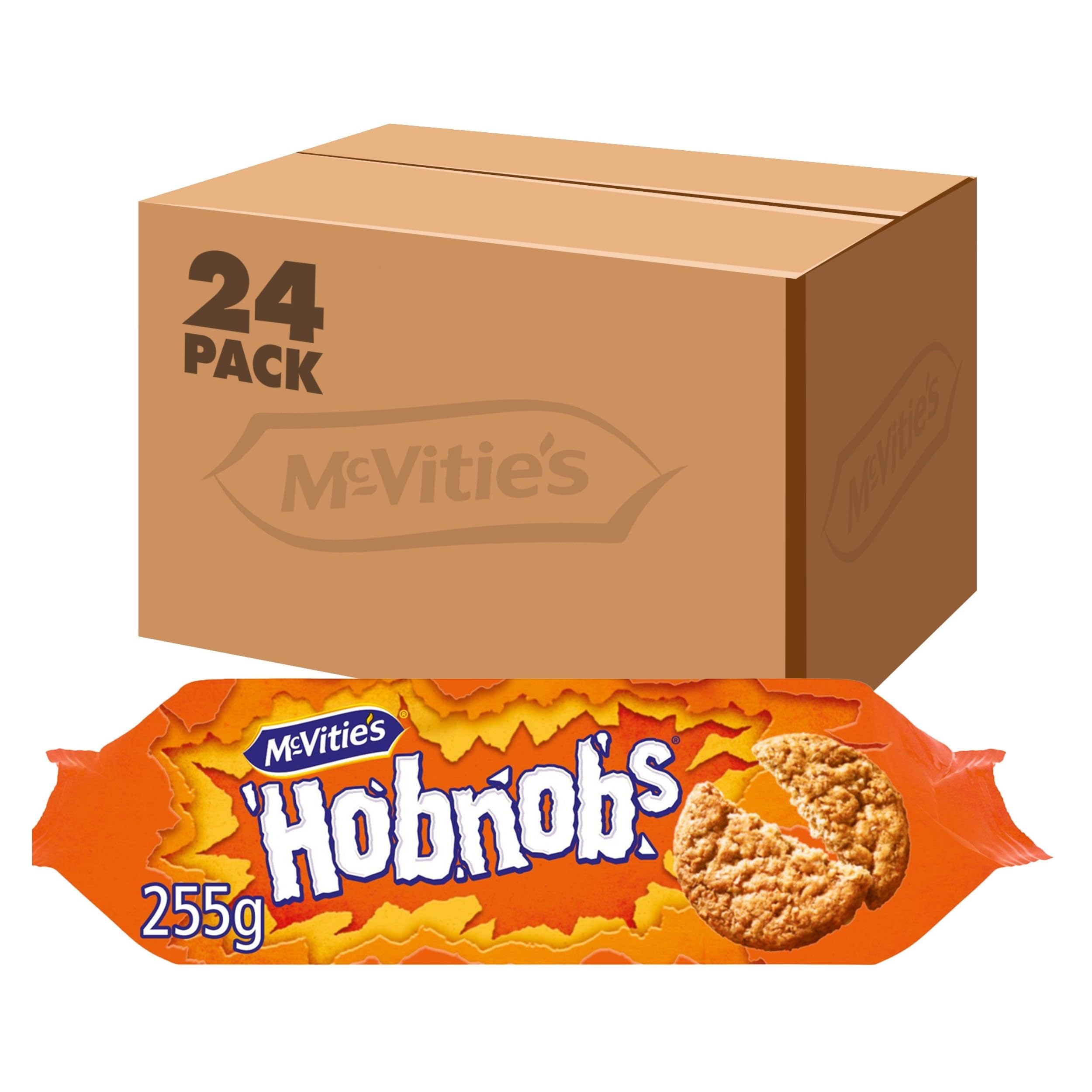 McVitie's Hobnobs Biscuits The Oaty One, 255 g (confezione da 24)