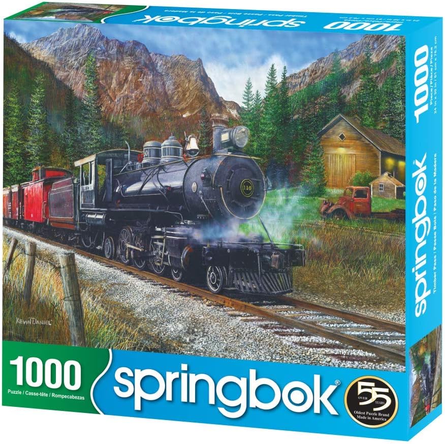 Springbok's 1000 Piece Jigsaw Puzzle Timber Pass - Made in USA