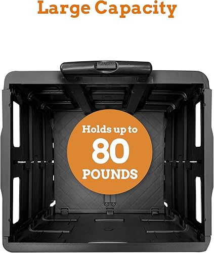 Miniatura 3 de Inspired Living - Carrito utilitario Pack-N-Roll ultradelgado, plegable, dos ruedas y manija telescópica, muy resistente, hasta 80 libras de