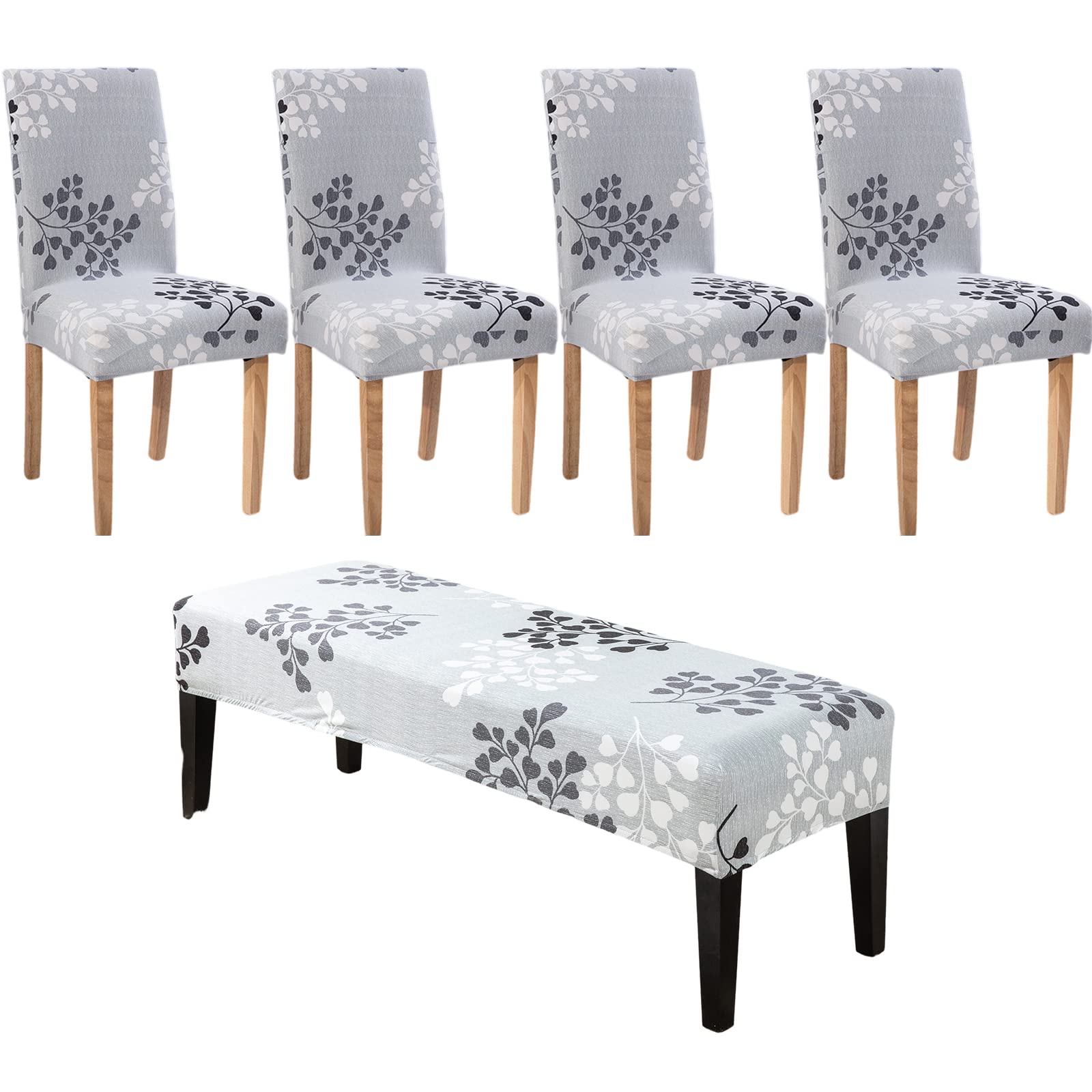 Dining Chair Covers Set - Parsons Chair Slipcover -30