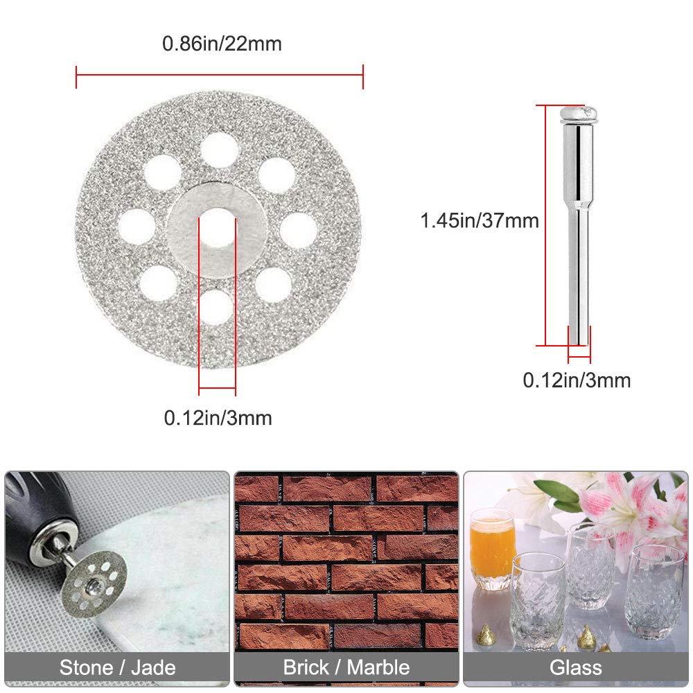 10 Pz Disco Da Taglio Diamantato Ruote Utensile Rotante Lama - Foto 6