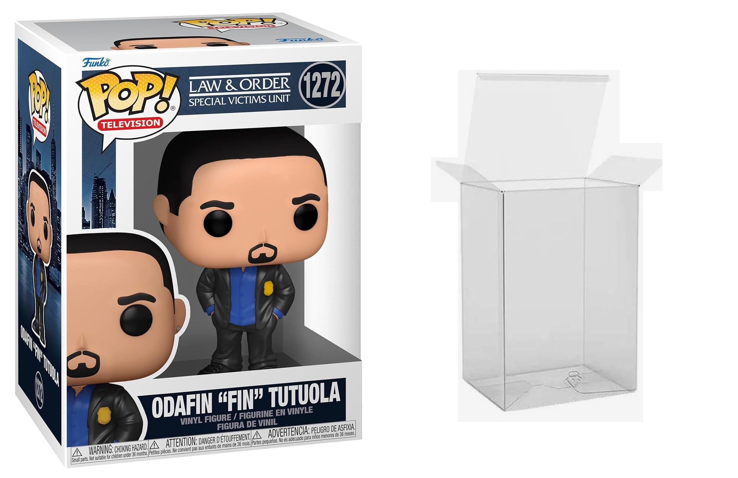 Funko Law and Order SVU Odafin Fin Tutuola Pop Vinyl Figure Bundled with Pop Protector Case 1272