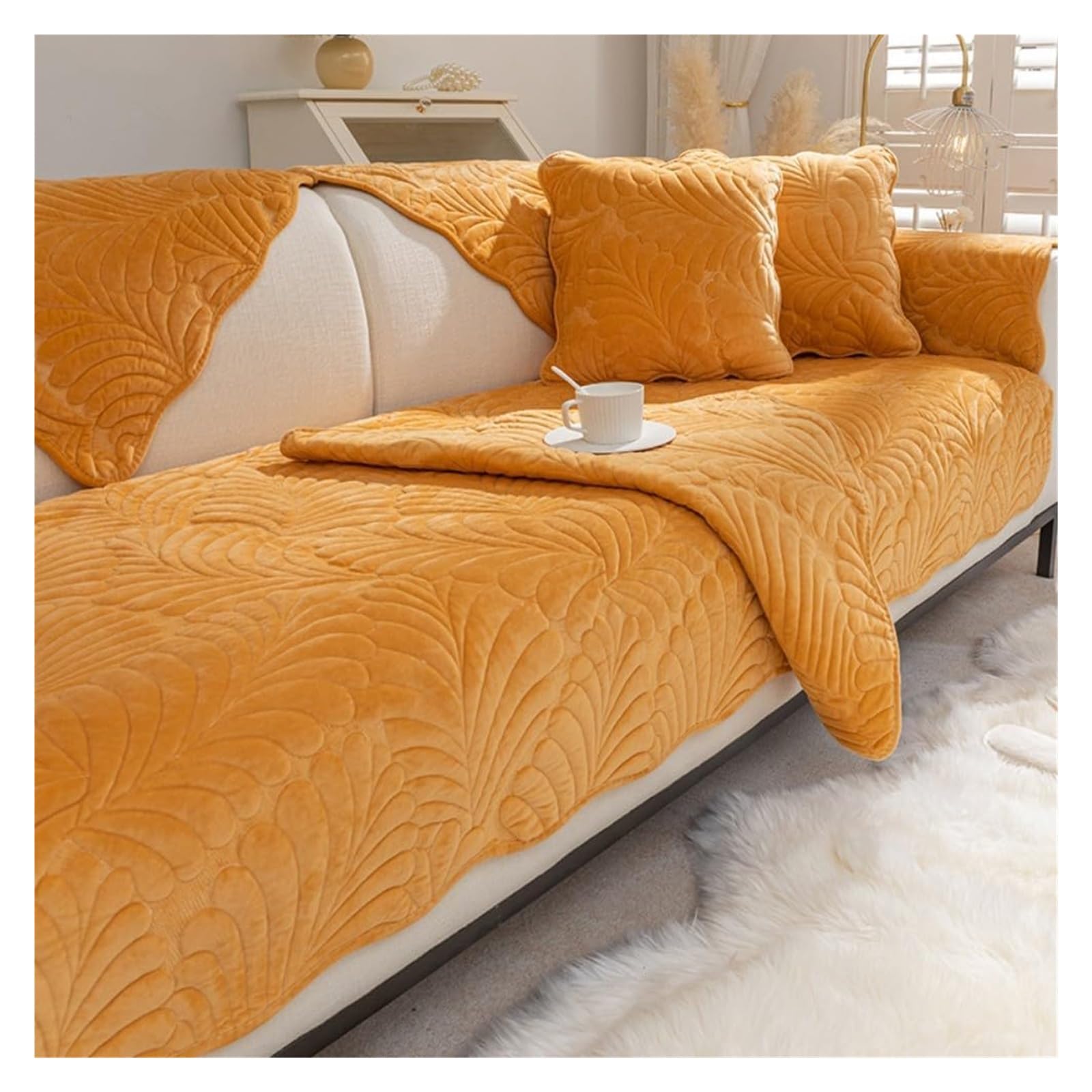 Housse de protection pour canapé haut de gamme : l'élégance extensible pour le cuir