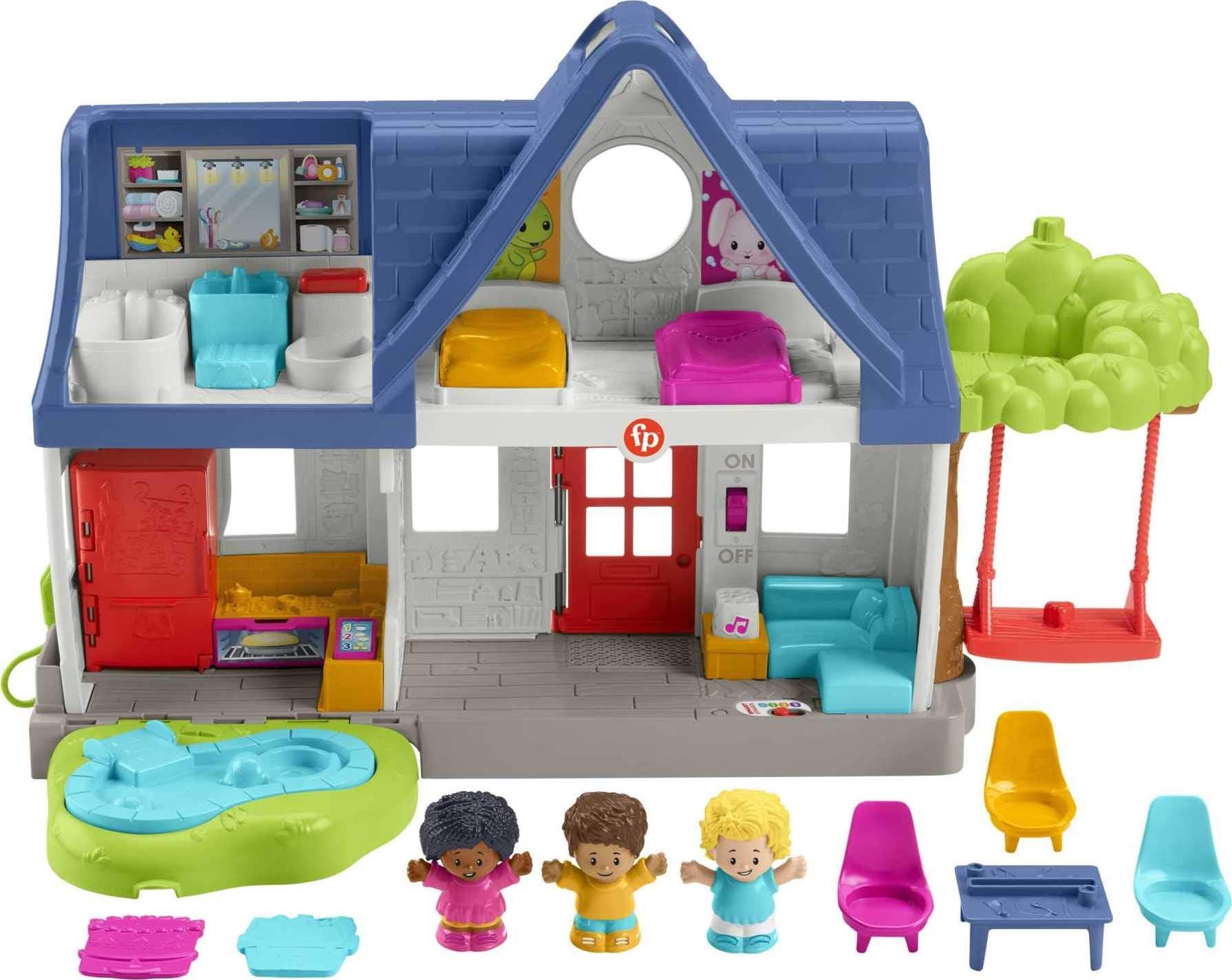 Little People Friends Together Play House, electronic playset with Smart Stages learning content for toddlers and preschool kids