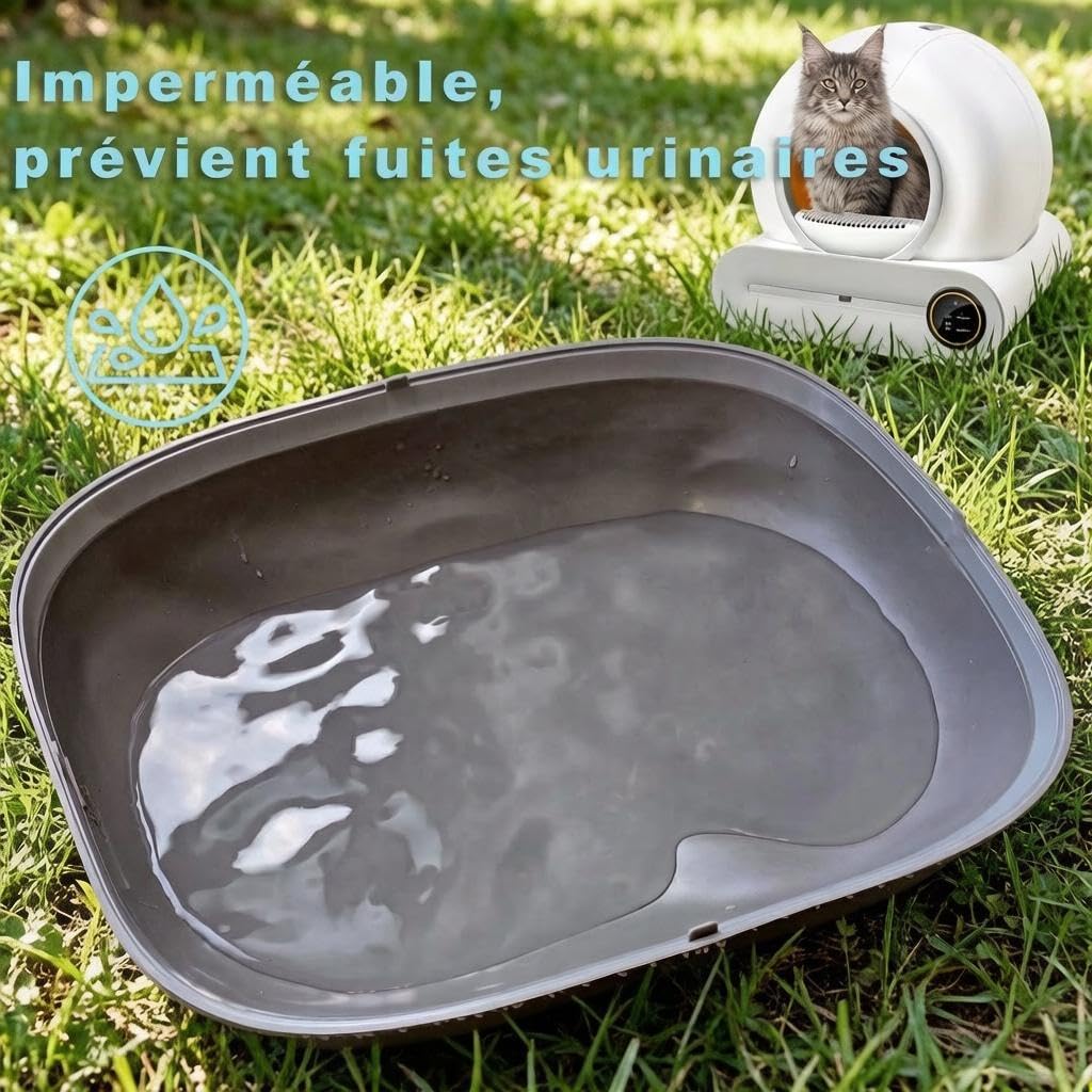 Tapis de rechange en silicone spécialement conçu pour les bacs à litière électriques autonettoyants, imperméable, antidérapant et facile à nettoyer, adapté aux bacs à litière automatiques