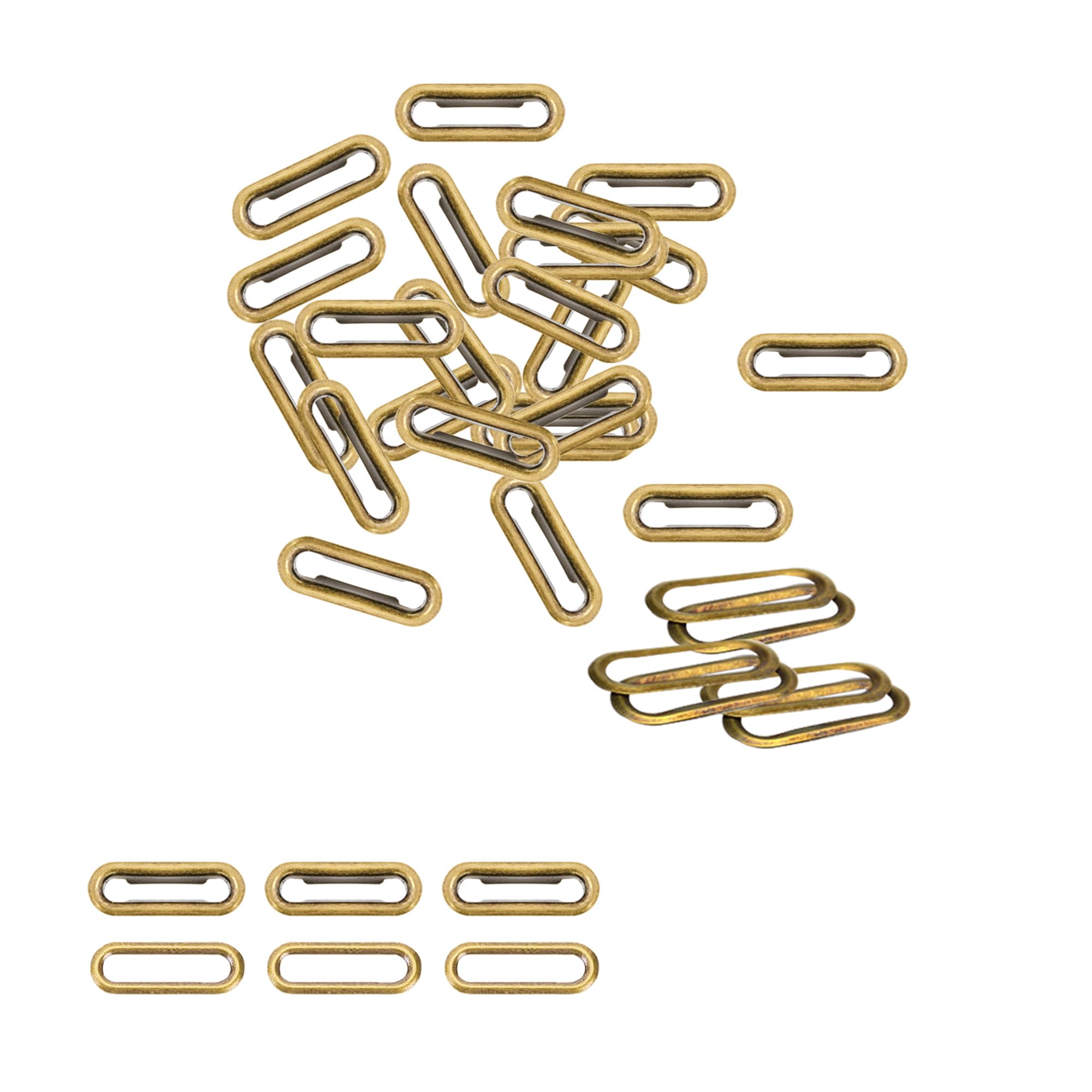 Trimming Shop Bronze 25Mm Brass Eyelets Grommets Washers 50Pcs Clothing