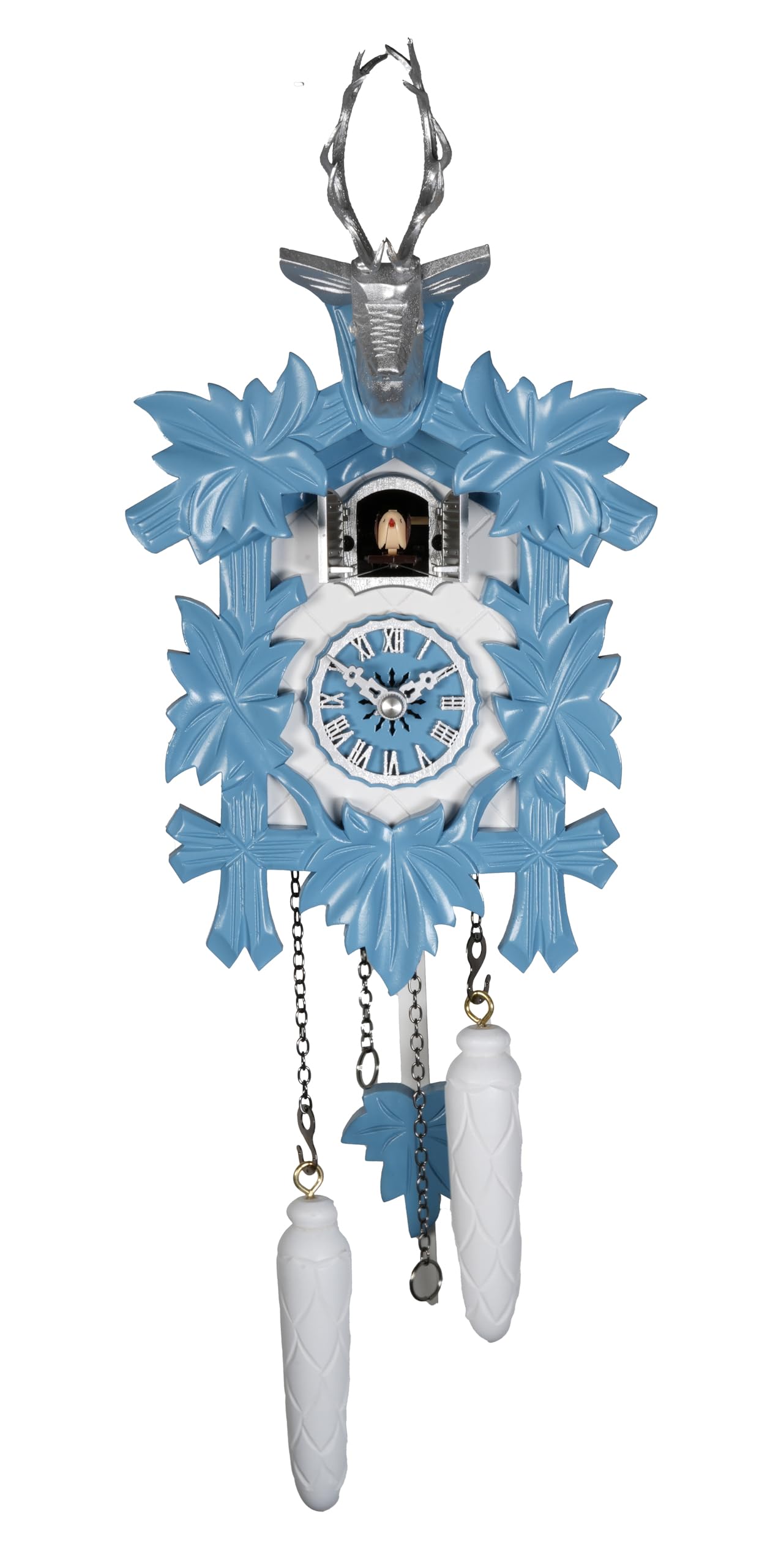 Engstler Quartz Cuckoo Clock 5-Foliage, Deer Head