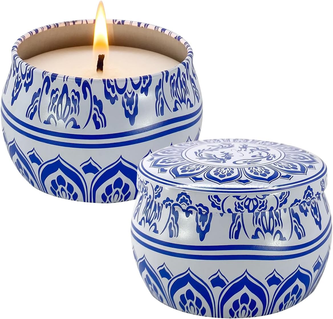 Outdoor and Indoor Citronella Candles, 2 Packs of 4.4Ounce