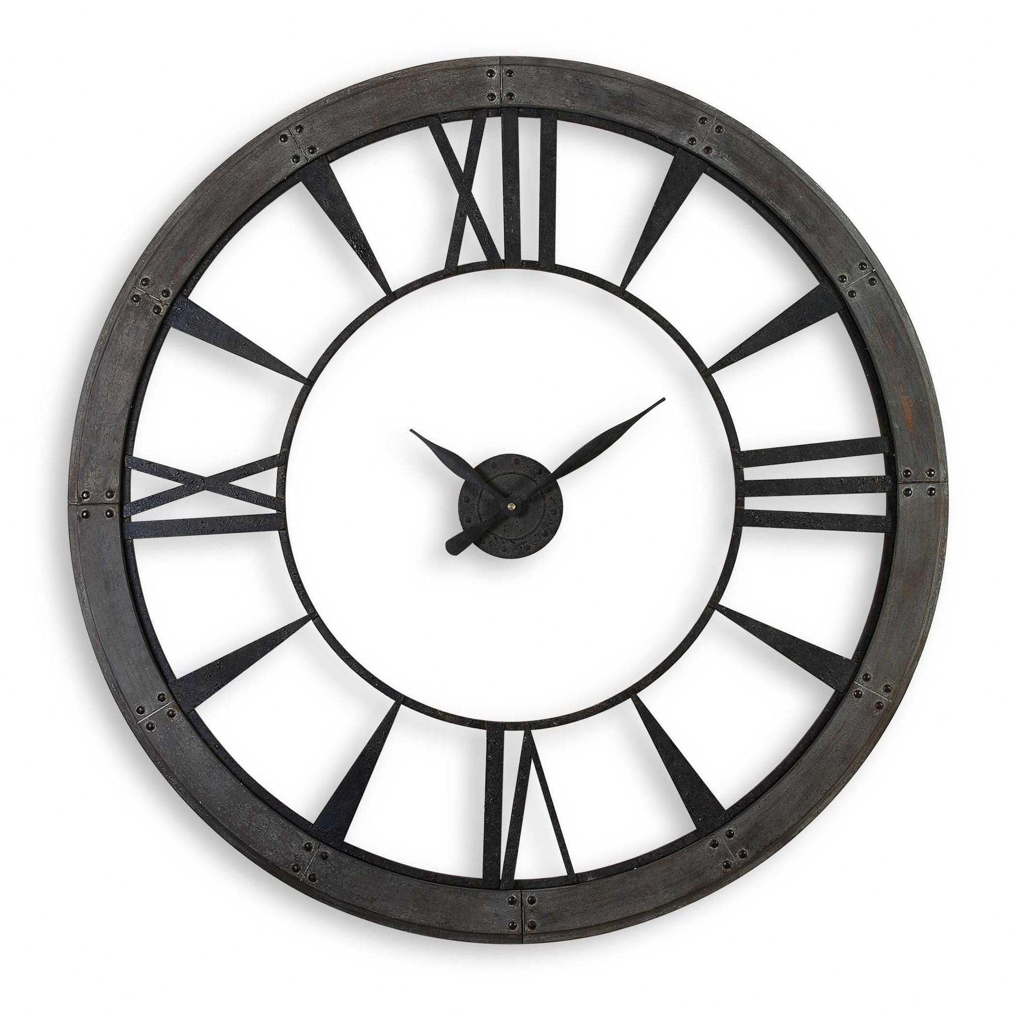 Amazon.com: Uttermost Ronan 60 Inch Large Wall Clock 06084 : Home
