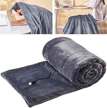 Couverture Chauffante Portable, Couverture En Flanelle Chauffante Pour