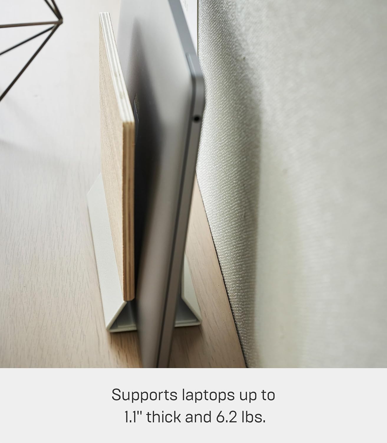 Ash and Steel Slim Desktop Laptop Stand