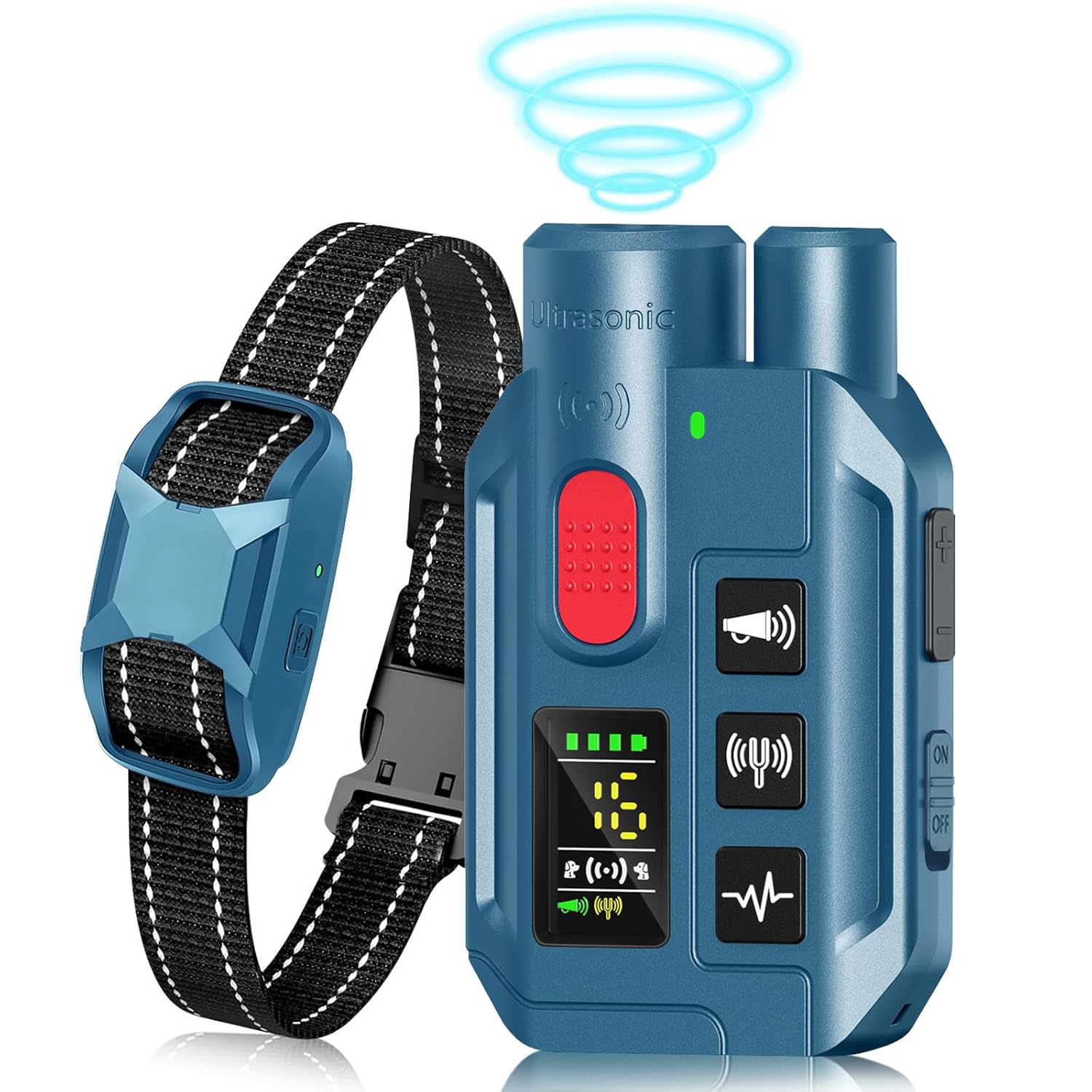 Dog Shock Collar with Remote Control 2000FT Range Dog Training Collar with 4 Training Modes IP67 Waterproof Dog