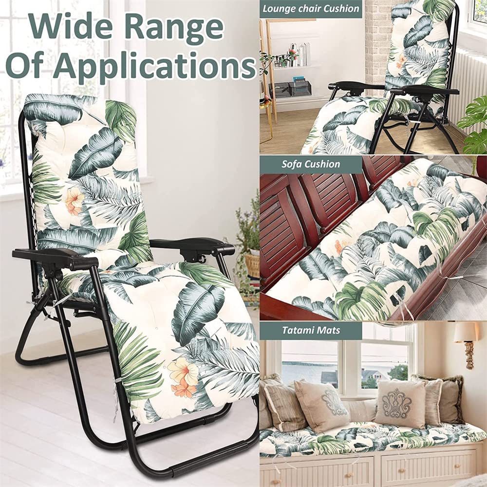 Cuscino Impermeabile Per Sdraio Da Giardino 120x60cm - Imbottito, Con Lacci, Ideale Per Esterni E Interni, Colore Bordeaux - Foto 7