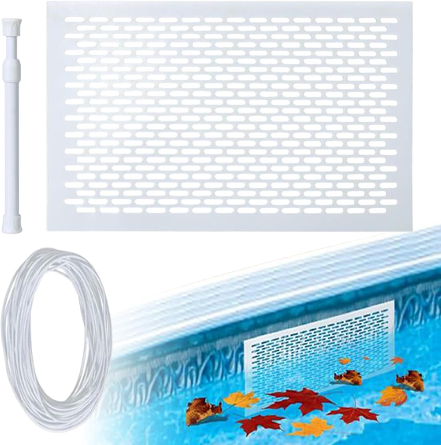 Skimmer Guard for Ground Pool, Swimming Pools Skimmers Net, Pool Skimmer Screen Guard Cover, Leaves Shield Net, for Removing Debris from Pools
