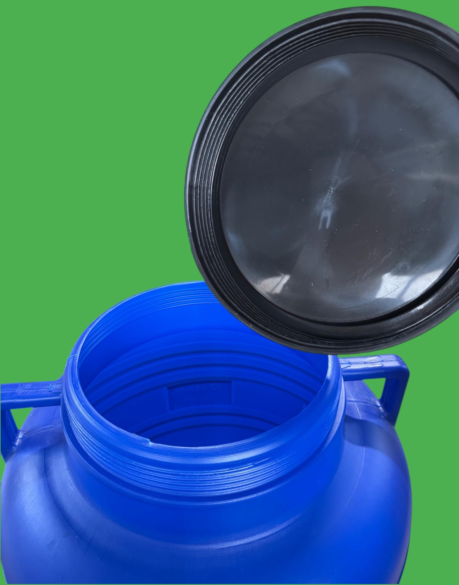 Jordan & Jordan — Lot de 2 x Fût Plastique Alimentaire 60L PEHD — Couvercle à Visser + Robinet de Sortie — Fermentation, Eau, Huiles — Certifié Alimentaire sans BPA