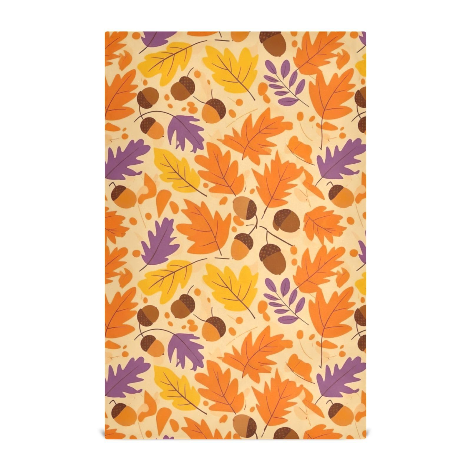 Torchons de cuisine GAIREG en coton haut de gamme, motifs feuilles d'automne durables