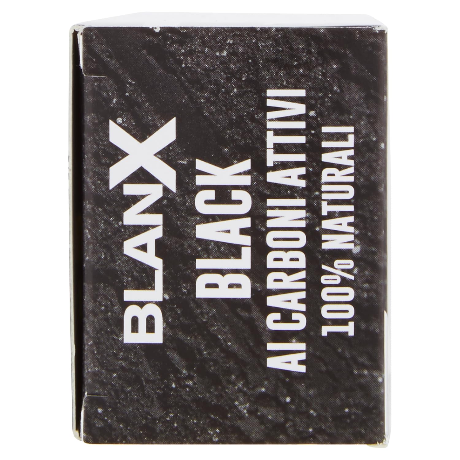 Blanx Dentifricio Black,8 dentifricio sbiancante con lichene islandese e carbone attivo naturale al 100%, rimuove le macchie di caffè, fumo e tè da 75 ml + portachiavi Beni Culinari