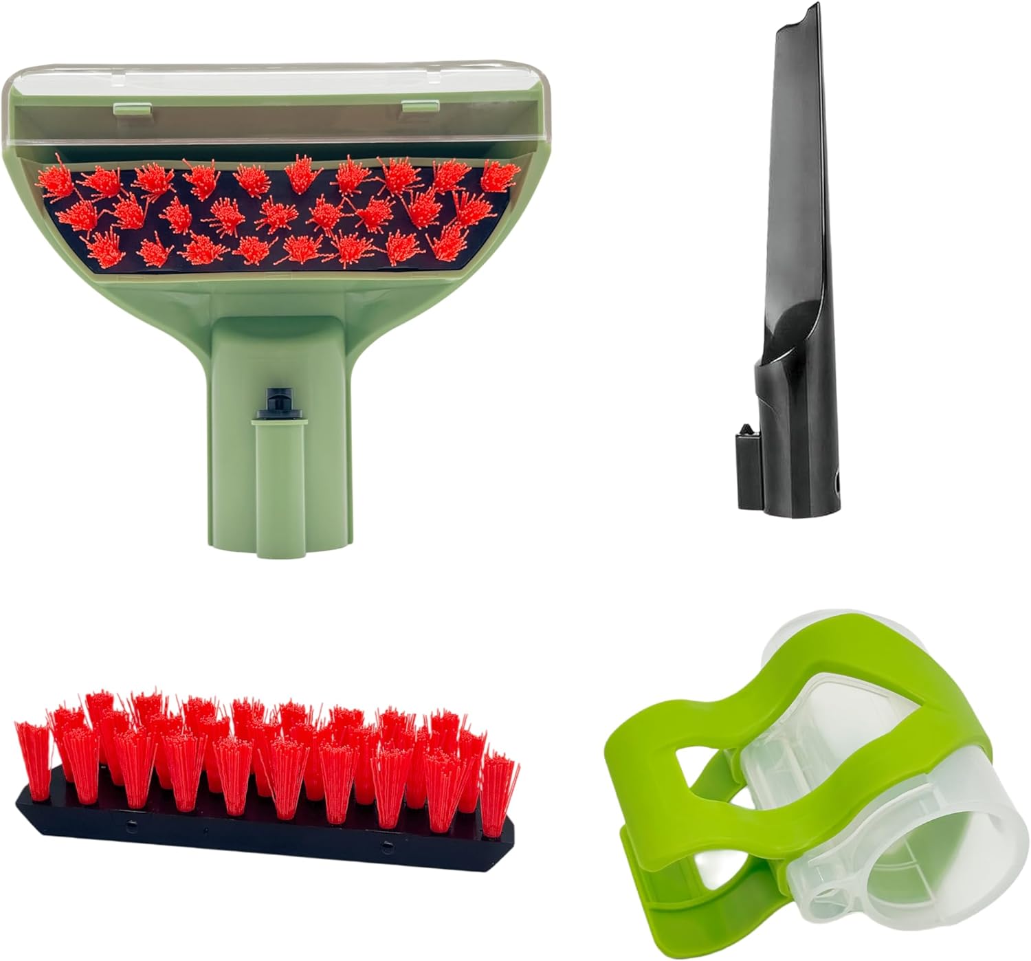 Little Green Machine Brush Replacement Parts for Bissell 1400B 4075 3353 3588F 2458 3194 1986 1425 1400,4.96in Upgraded Brushes,Hose Clean Tool,Crevice Tool,Multi-use Tough Stain Attachments Kits