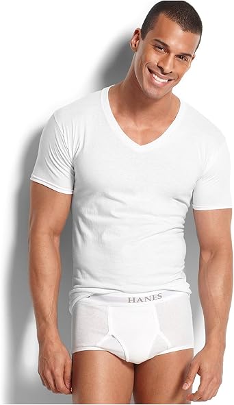 Hanes Men's Platinum Slim Fit 5-Pack V 