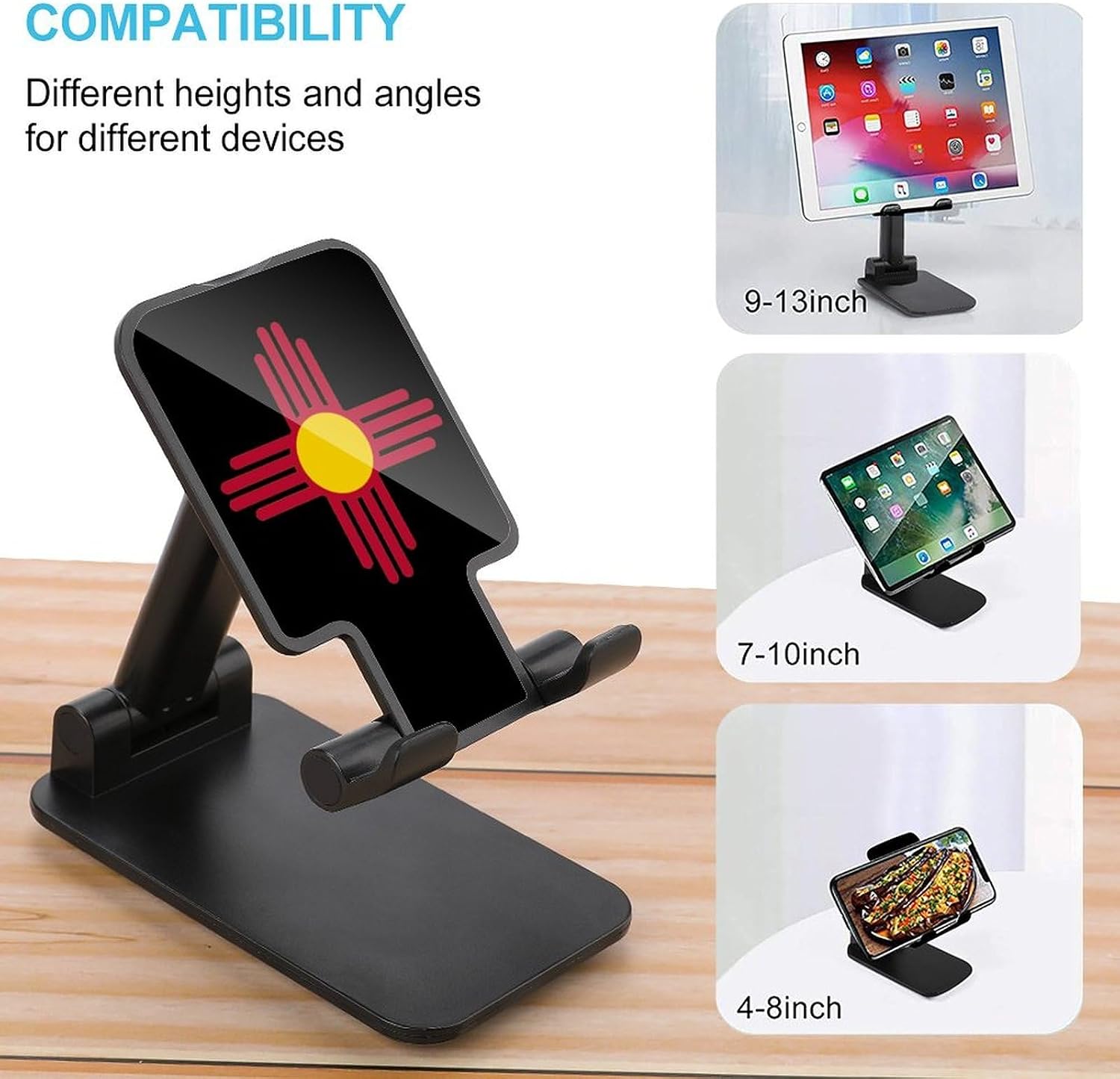 State Flag of New Mexico Folding Cell Phone Stand for Desk image 3