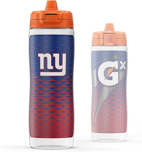 Miniatura 15 de Gatorade Gx NFL - Botellas antideslizantes para apretar, 30 onzas líquidas, sistema de hidratación Gx Miami Dolphins,Baltimore Ravens,Buffalo