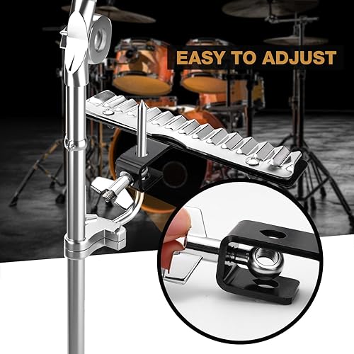 Miniatura 3 de Facmogu Juego de plataformas de percusión y batería, superficie de juego estilo Guiro de acero, montaje estándar de perno de ojo de 38 pulgadas,