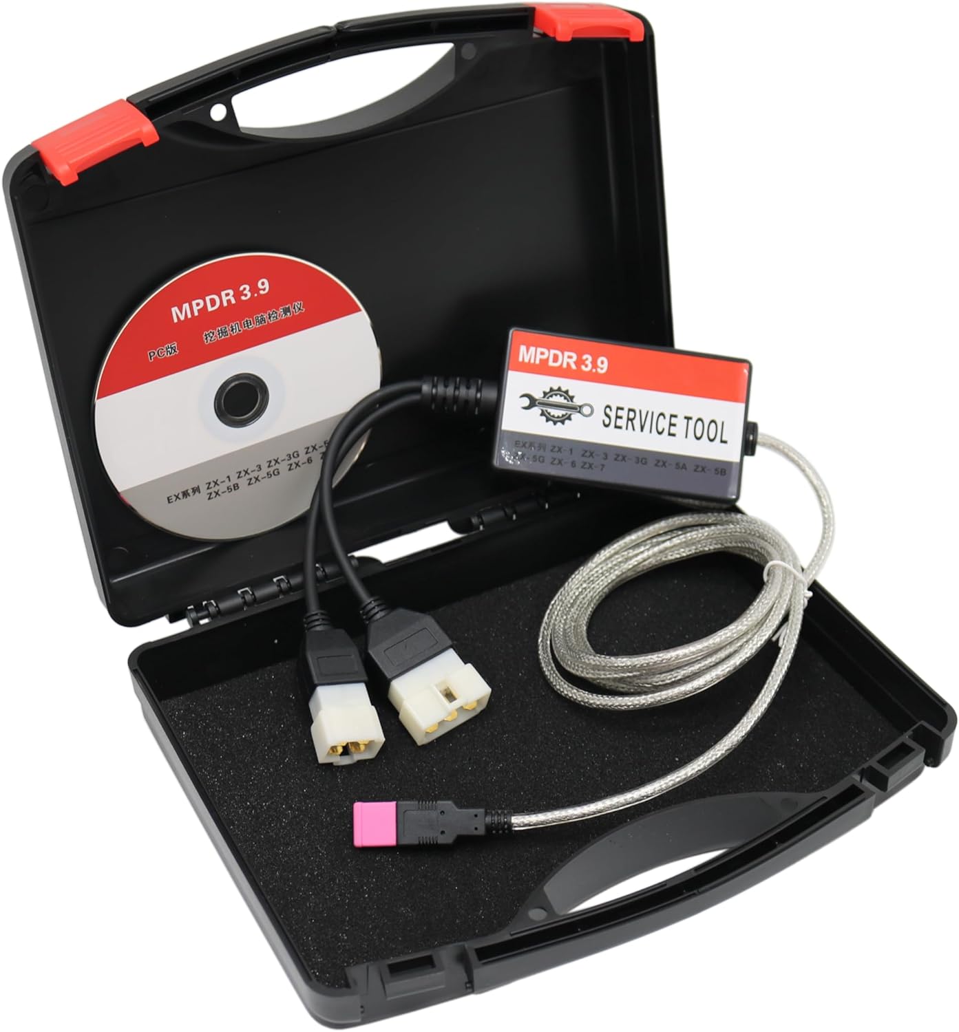 for MPDR Hitachi 3.9 Software Truck Excavator Latest Version Diagnostic Tool Compatible with ZX-1 ZX-3G ZX-3 ZX-5 ZX-6 ZX-7 (Adapter with 3.9 Software Version)