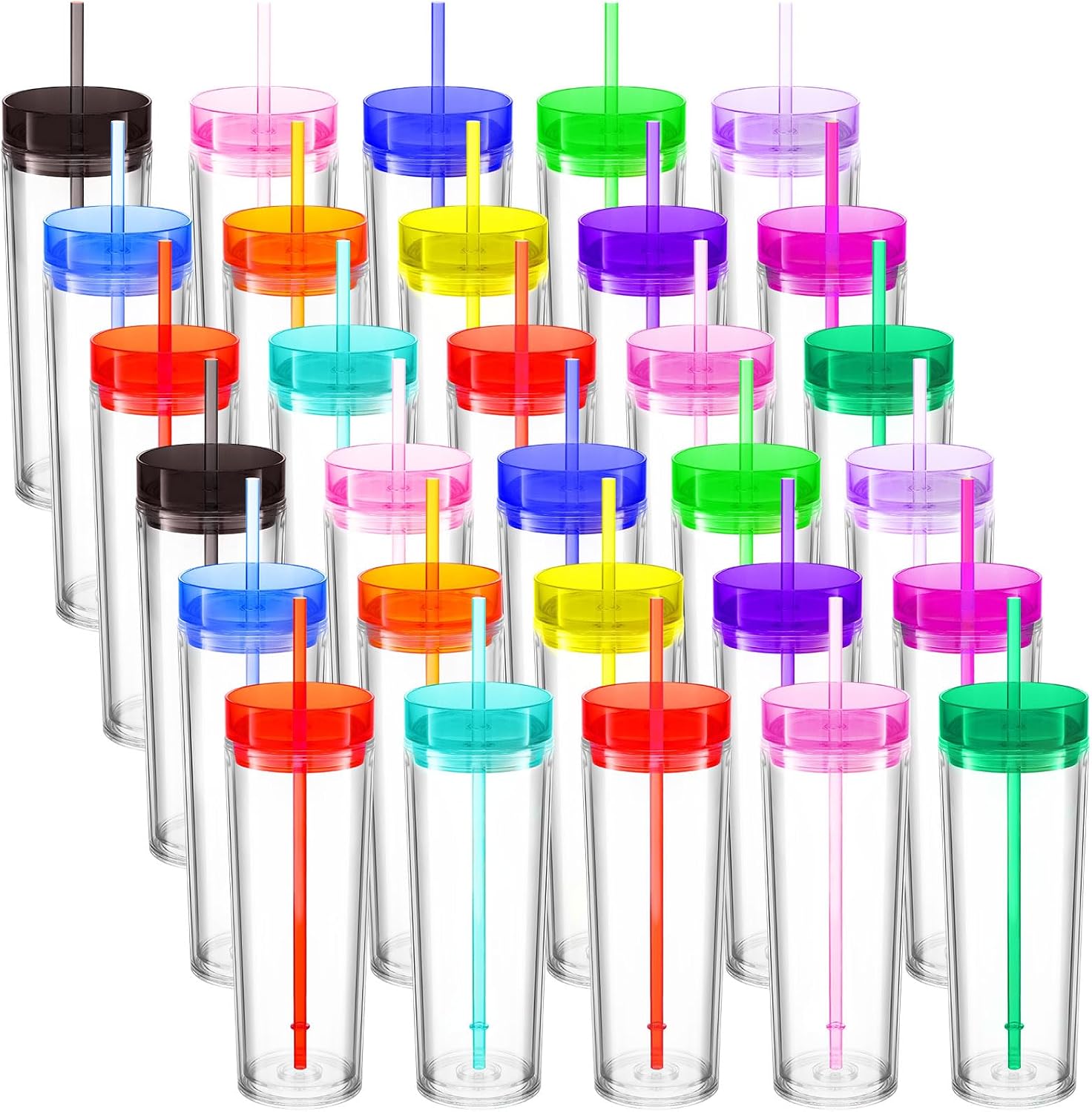 Tumblers With Lids And Straws In Bulk