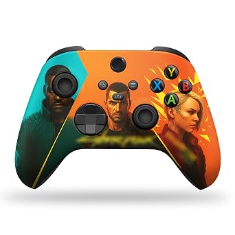 DreamController Cyyberpunnk 20077 Custom X-box Controller Wireless compatible with X-box One/Series X/S Customized in USA with Permanent HYDRO-DIP Printing NOT JUST A SKIN