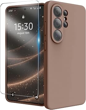 Liquid Silicone Case for Samsung Galaxy S26 Ultra with Upgraded Camera Protection Mobile Phone Case with Soft Microfibre Lining for Samsung S26 Ultra Case 6.9 Inch - Light Brown 69 Zoll Fl ssigsilikon H lle mit Schutzfolie Upgraded Kameraschutz Soft Mikrofaserfutter Handyh lle Schutz Case