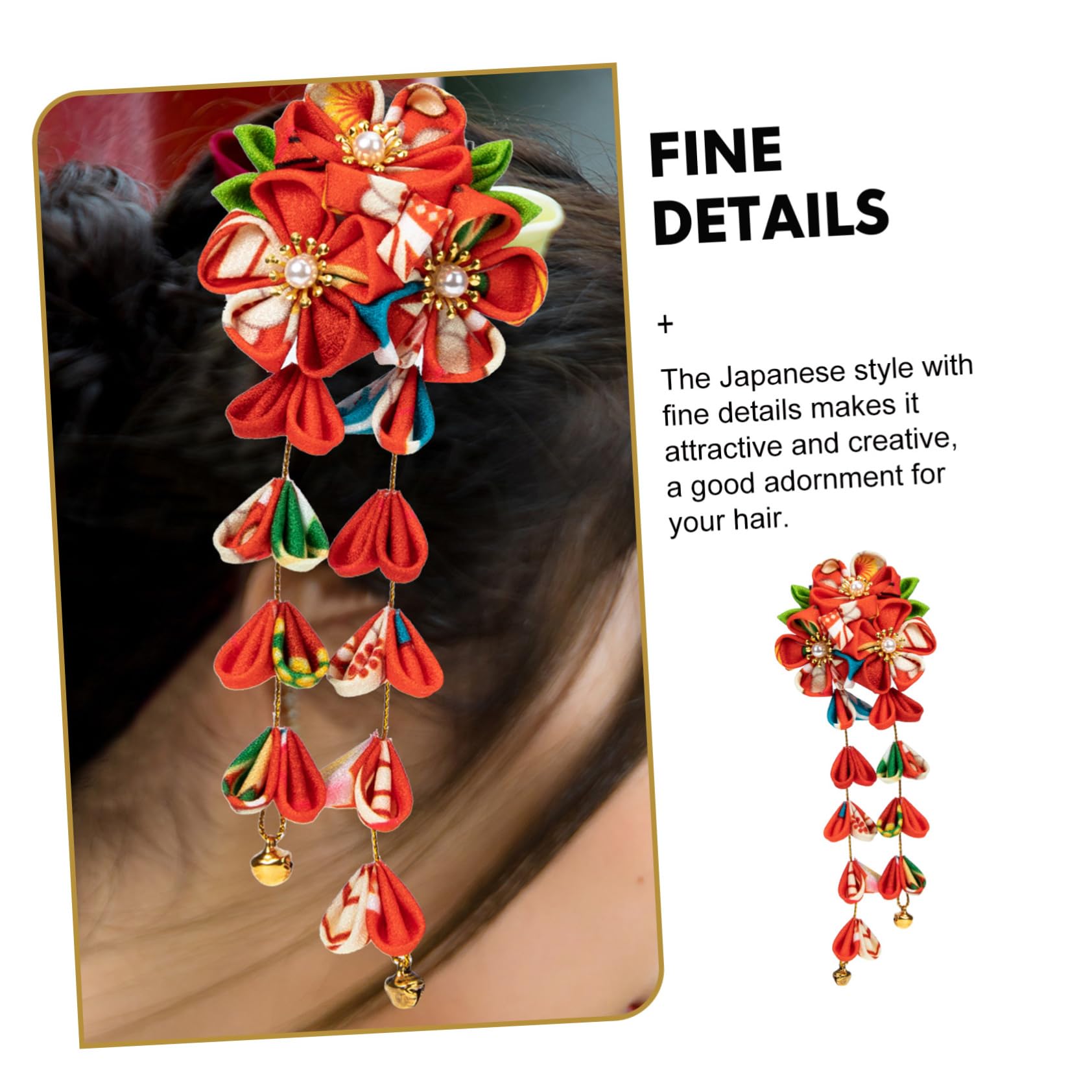 Healeved 8stücke Japanische Haarschmuck Mit Blüten-fächer-haarspangen Elegantes Accessoire Für Frauen Für Hochzeiten Fotoshootings Und Besondere Anlässe