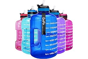 Motivational Gallon Water Bottle: Hydration Buddy for Fitness Enthusiasts