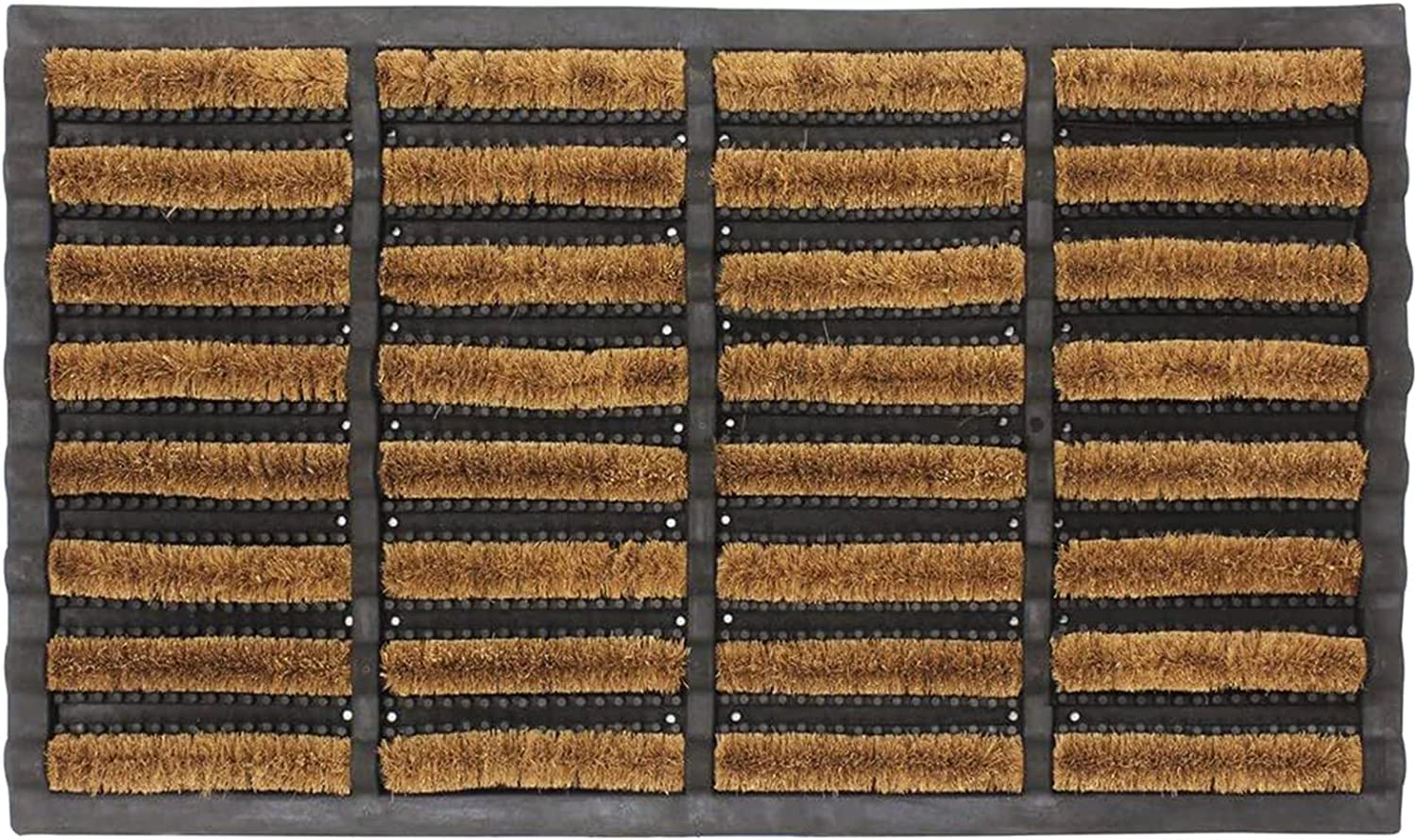 VL Door Mat 45x75cm โ Durable Coir Door Mats Outdoor with Anti-Slip Rubber Base โ Machine Washable, Super Absorbent Outdoor Mat for Mud, Rain & Dirt โ Great for Entryways, Patio, Porch (Pack of 1)