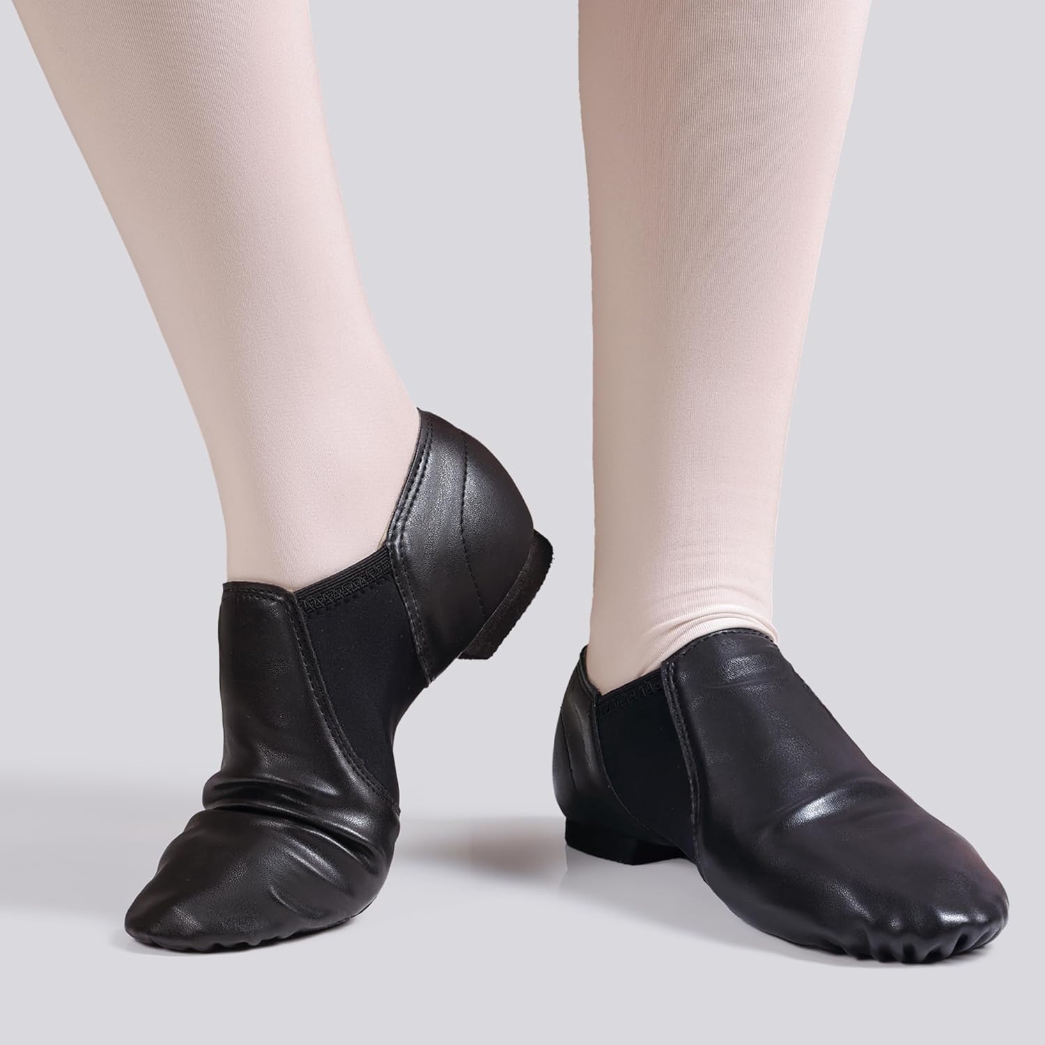 Dynadans Unisex PU Leather Upper Slip-on Jazz Shoe with Arch Insert for Women and Men's Dance Shoes - Image 6