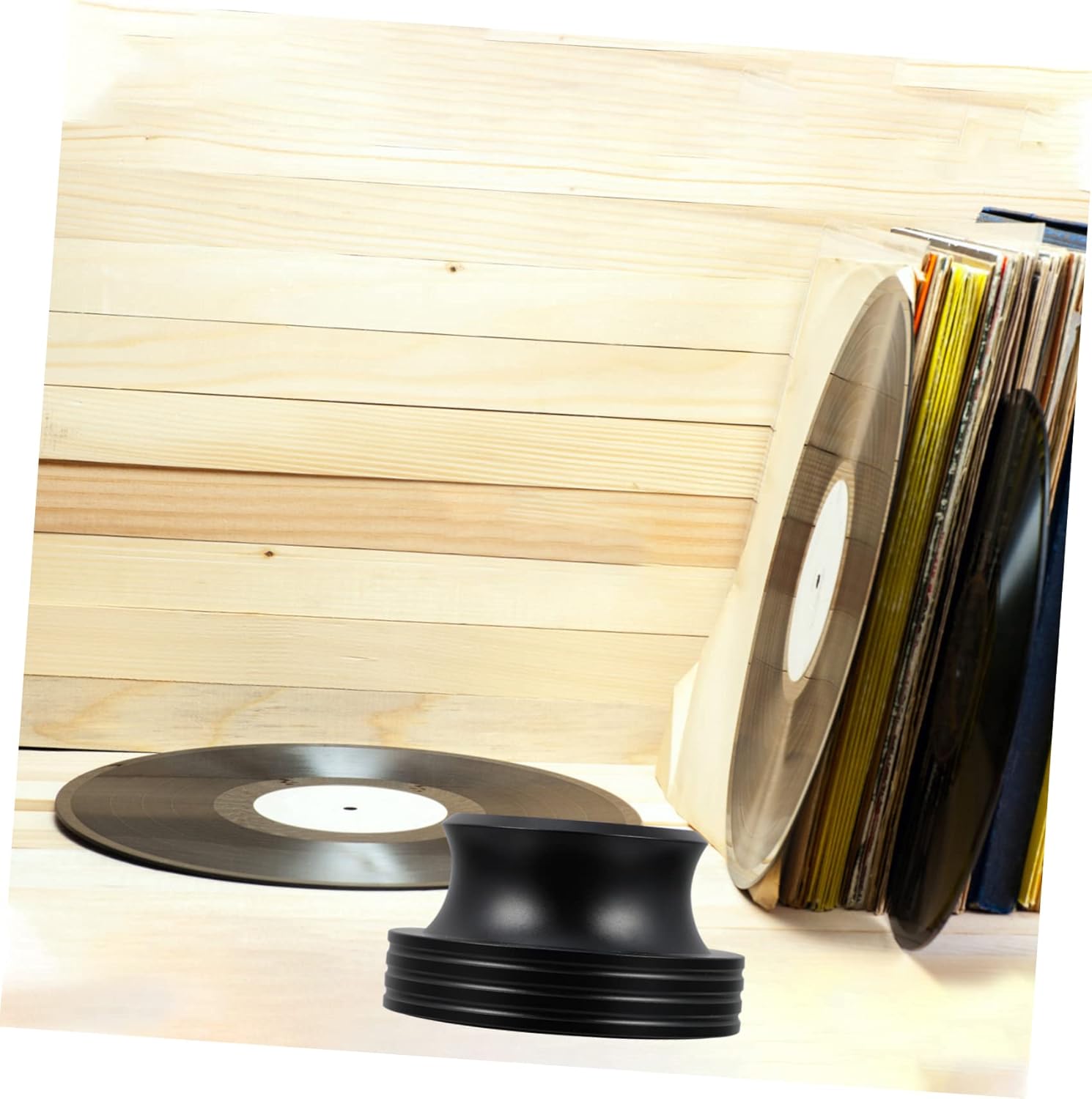 1pc Aluminum Vinyl Record Weight Stabilizer Turntable Stabilizer for Enhanced Sound Quality and Noise Reduction Ergonomic Design for