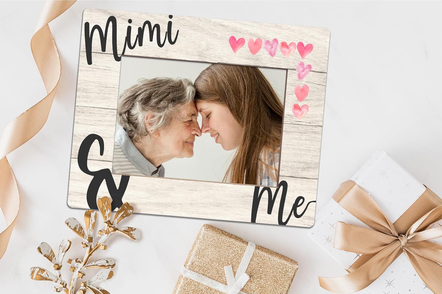 Orchroma Mimi Gifts,Mimi and Me Picture Frames Gifts for Grandma from Grandkids, Grandma Birthday Mothers Day Gift for Mimi Grandma,4x6 Inch Photo - Image 2
