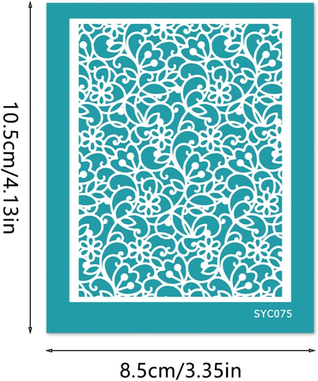 Briartw 4 Pattern Clay Silk Screen Stencil Set for Polymer Clay – Lace & Fun DIY Craft Templates (4.13x3.35 Inch / 10.5x8.5 cm) –for Polymer Jewelry,Earrings,Sculpting & Decorative Art