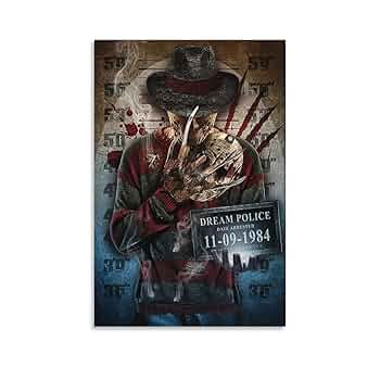 エルム街の悪夢　ホラー　映画　アート　フレディ・クルーガー　海外　ポスター　絵 Amazon.co.jp: エルム街の悪夢 フレディ・クルーガー ポスター