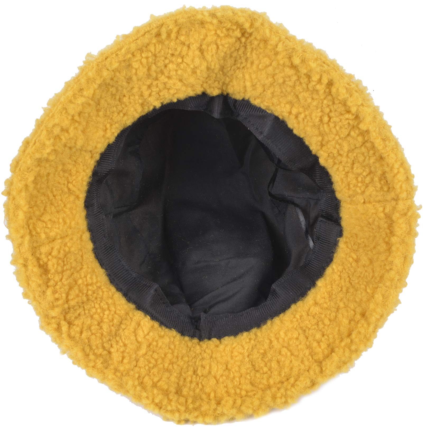 ChezAbbey Faux Fur Bucket Hat, Fuzzy Furry Winter Warm Fisherman Cap, Fluffy Teddy Sherpa Clothe Hats for Women Men Girls