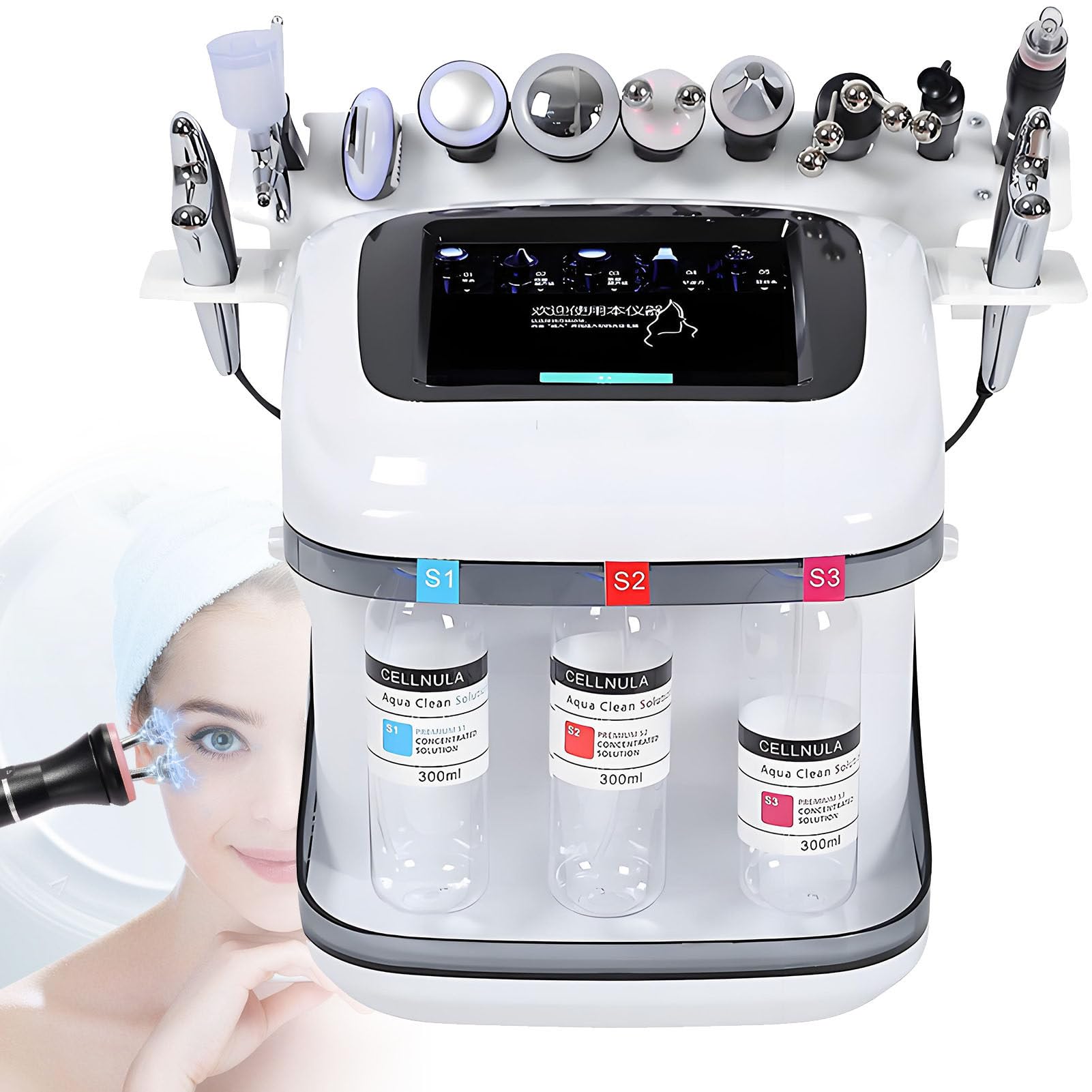 Appareil Hydrafacial Professionnel haute précision avec écran 8 pouces tactile