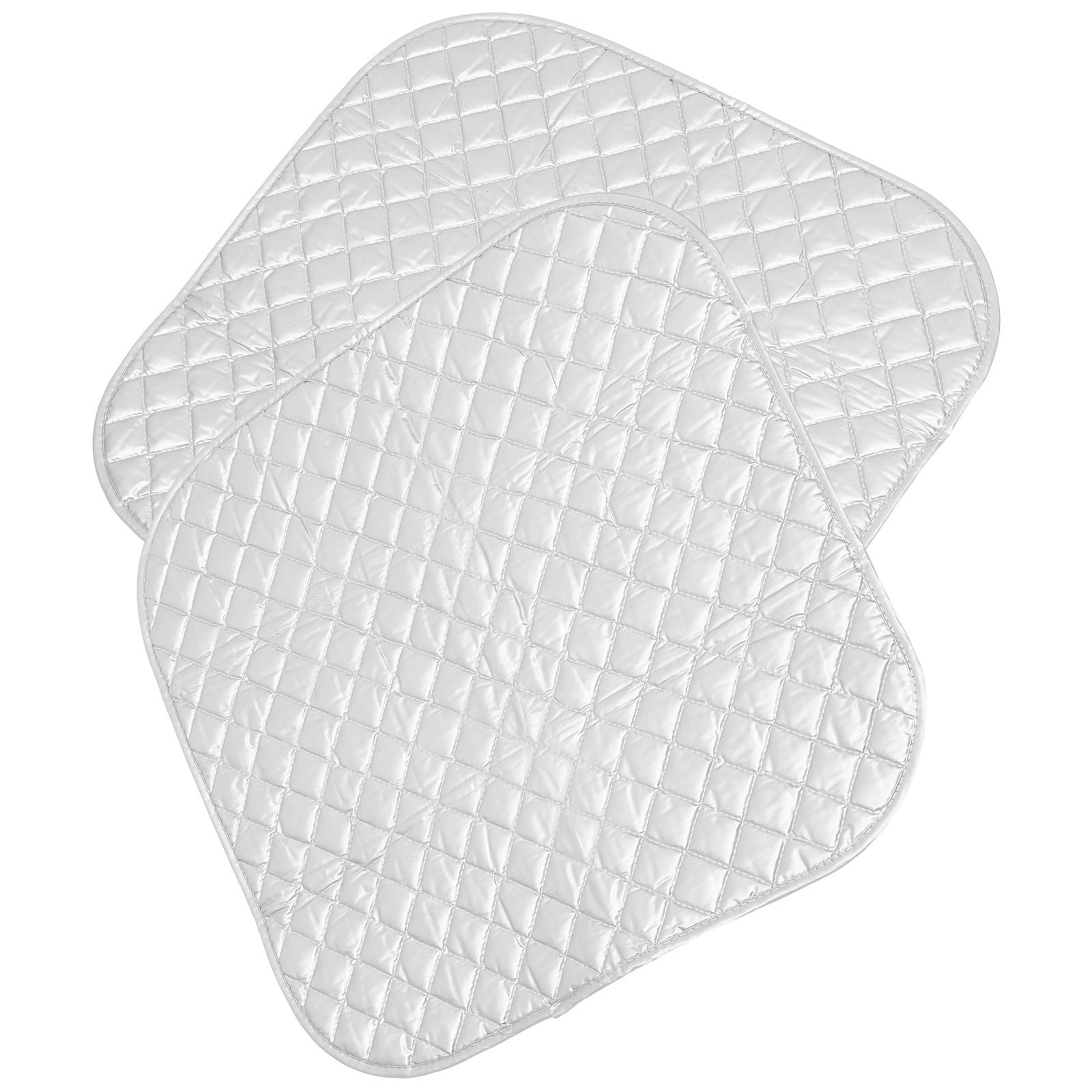 2 Almohadillas para Planchar de Algodón Plata Resistentes al Calor para Mesa Doméstica